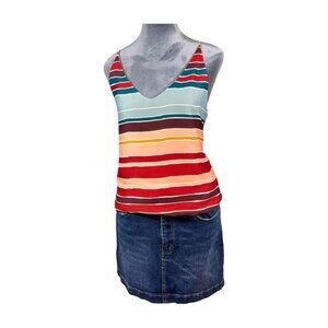 Chic Loft Racerback Blouse 🌸 Multi-Color Size L